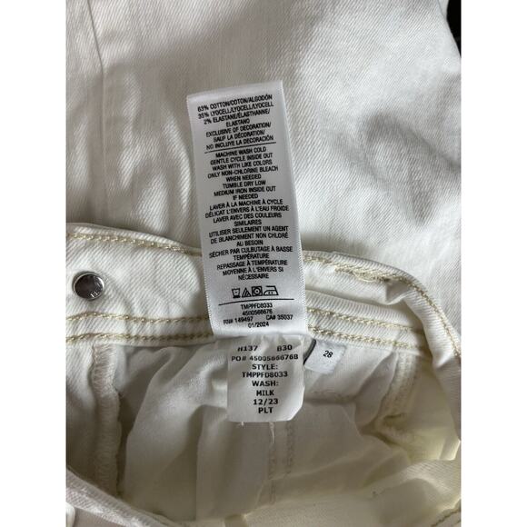 Joe's Jeans The Avery High Rise Wide Leg Jeans Off White - MSRP $148 - Sz 28 - Picture 6 of 10